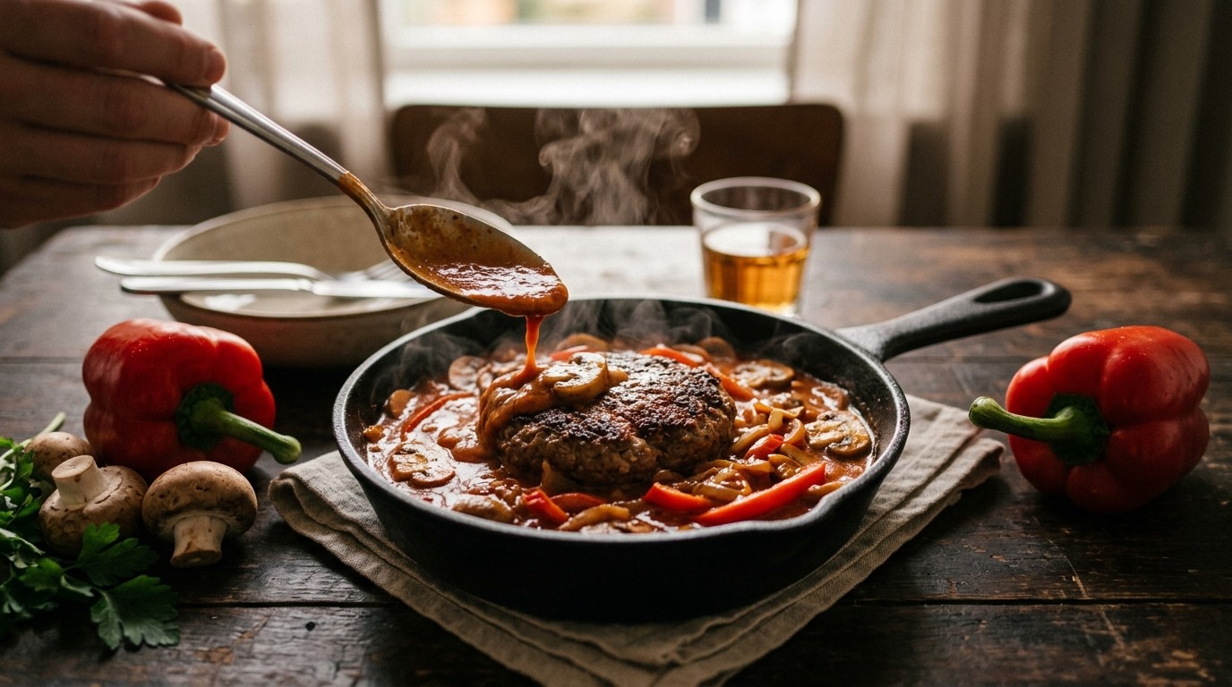 Tartaartje met Stroganoffsaus