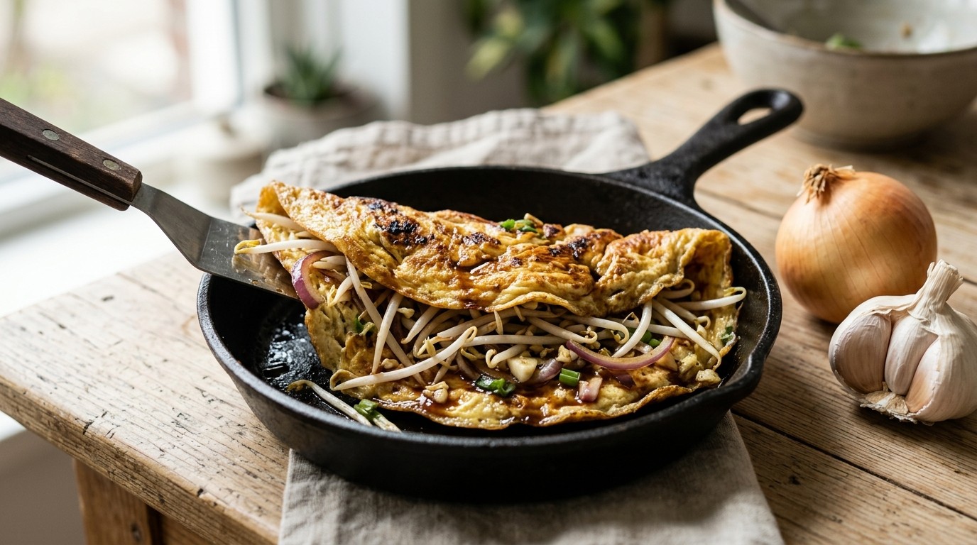 Taugé-omelet