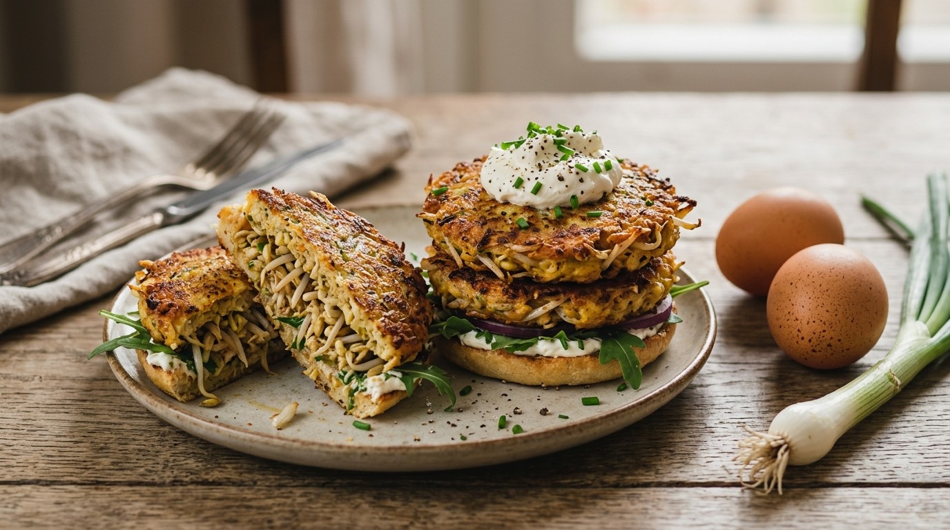 Taugéburgers met Roomkaas