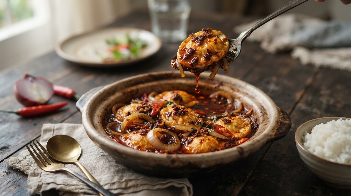 Telor Masak Bali (balinese Eieren)
