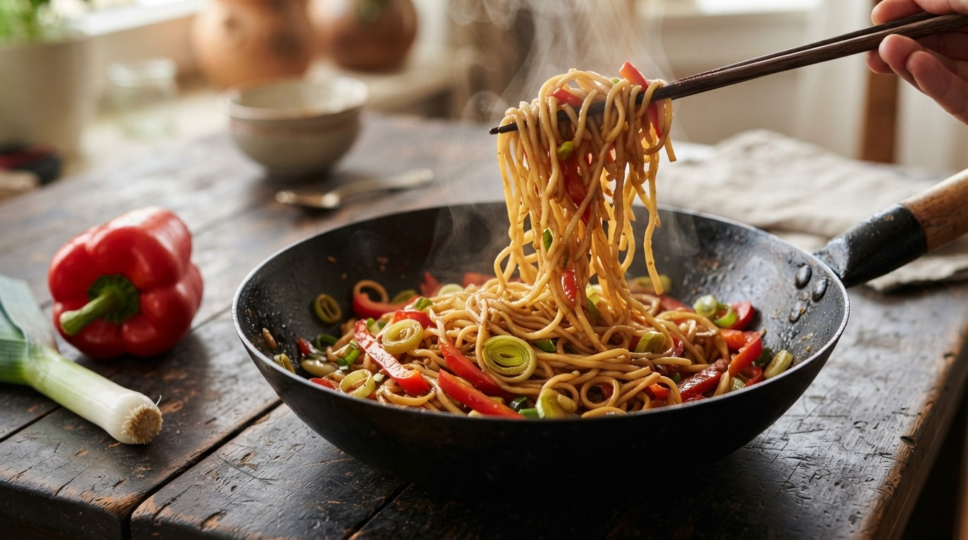 Thaise Bami (familiegerecht) recept Thaise Bami (familiegerecht) recept