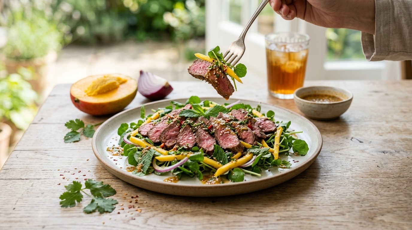 Thaise Biefstuksalade recept Thaise Biefstuksalade recept