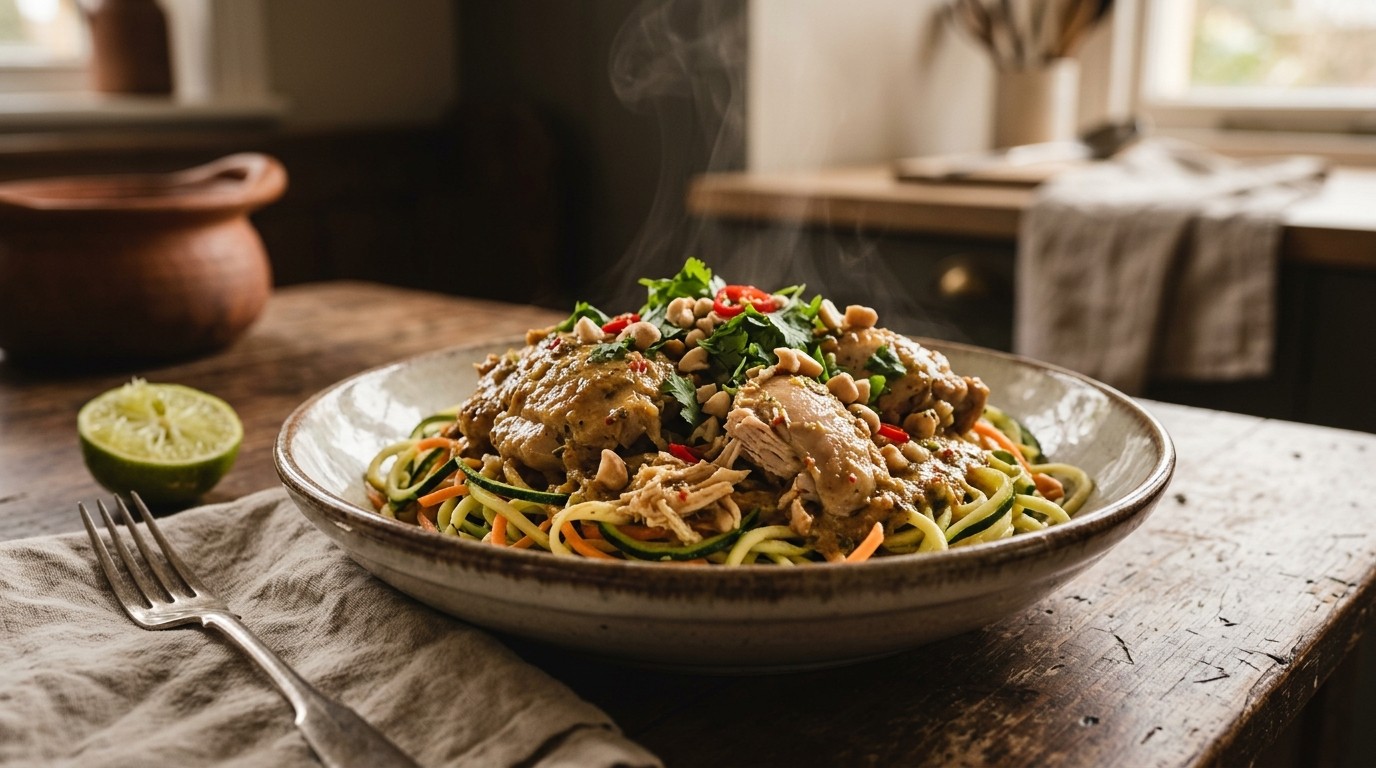 Thaise kip uit de Solw Cooker met Vega Noedels recept Thaise kip uit de Solw Cooker met Vega Noedels recept