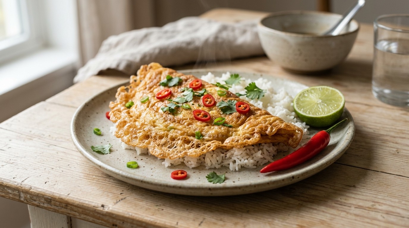 Thaise Omelet recept Thaise Omelet recept