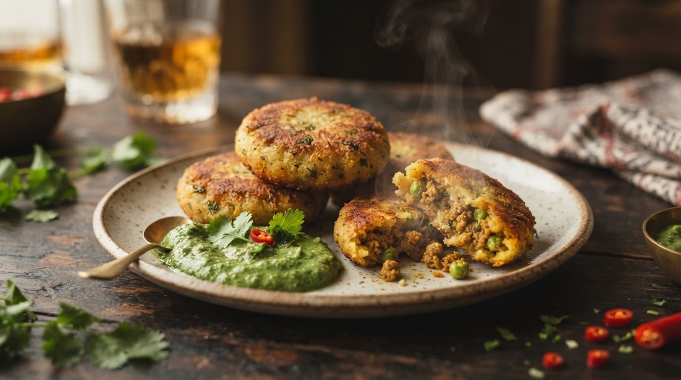 Tikia (Oudejaars Aardappel Gehakt Beignets)