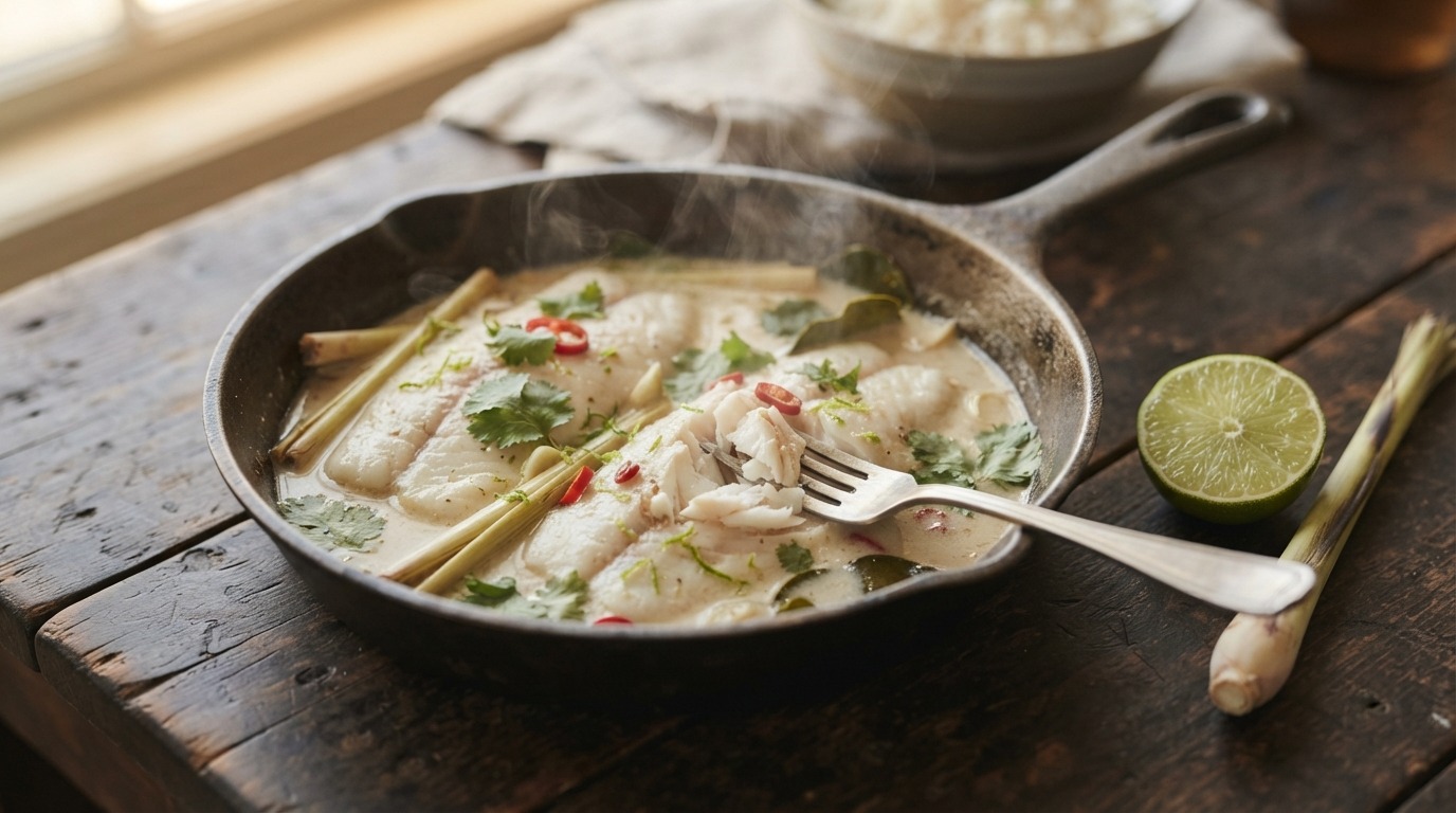 Tilapia in Kokosmelk met Sereh