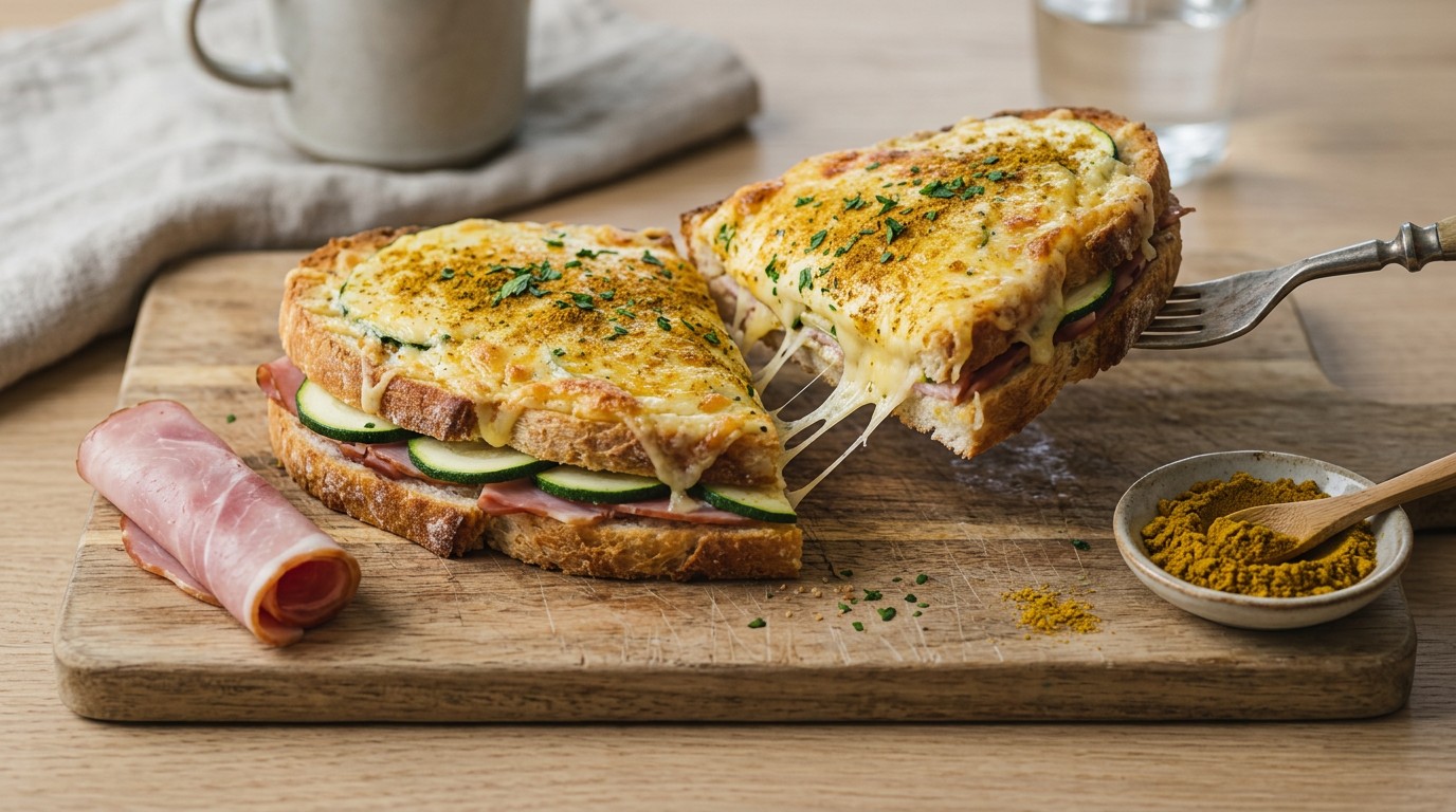 Toast met Kaas en Courgette recept Toast met Kaas en Courgette recept