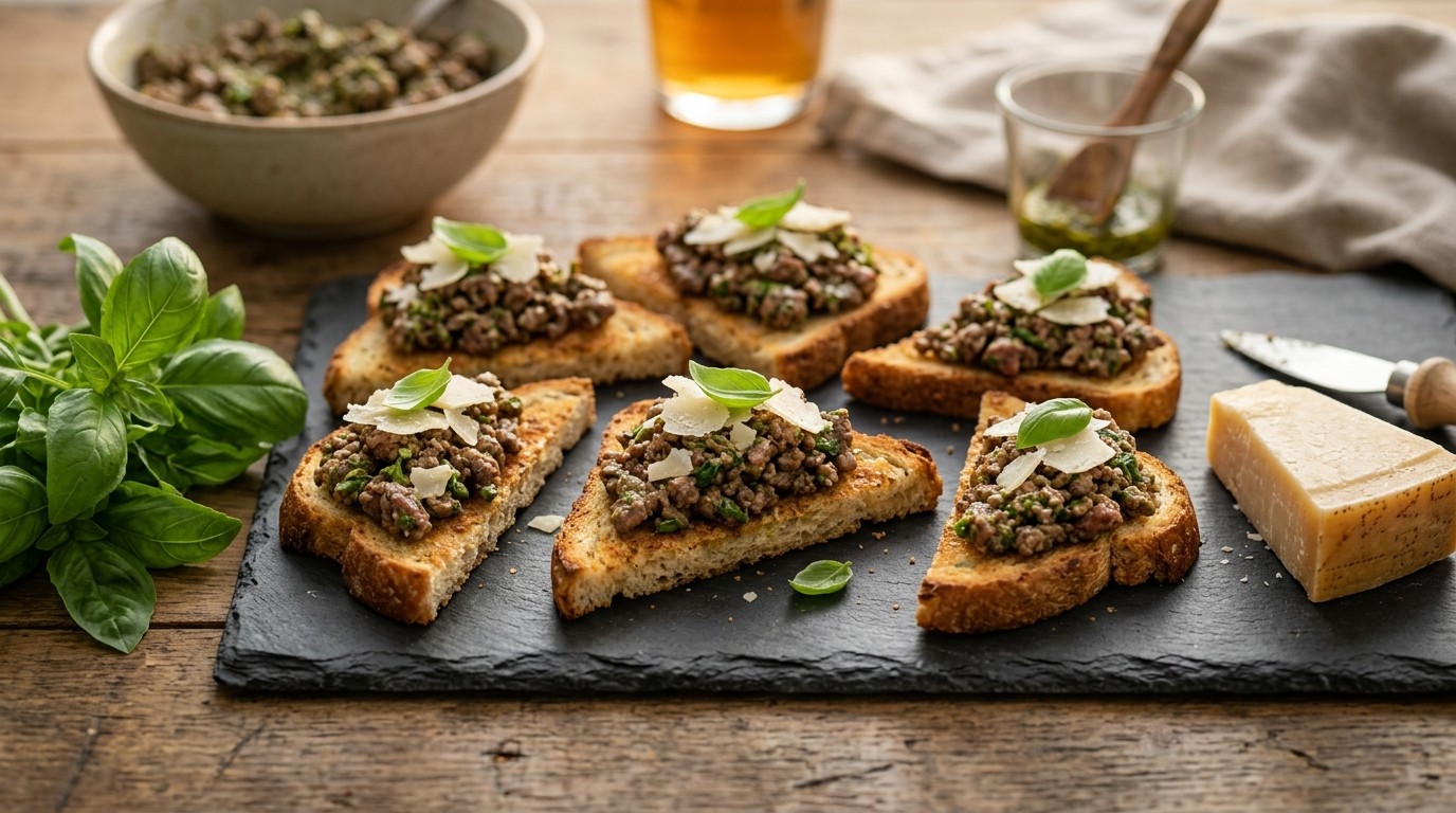 Toast met Pesto Tartaar