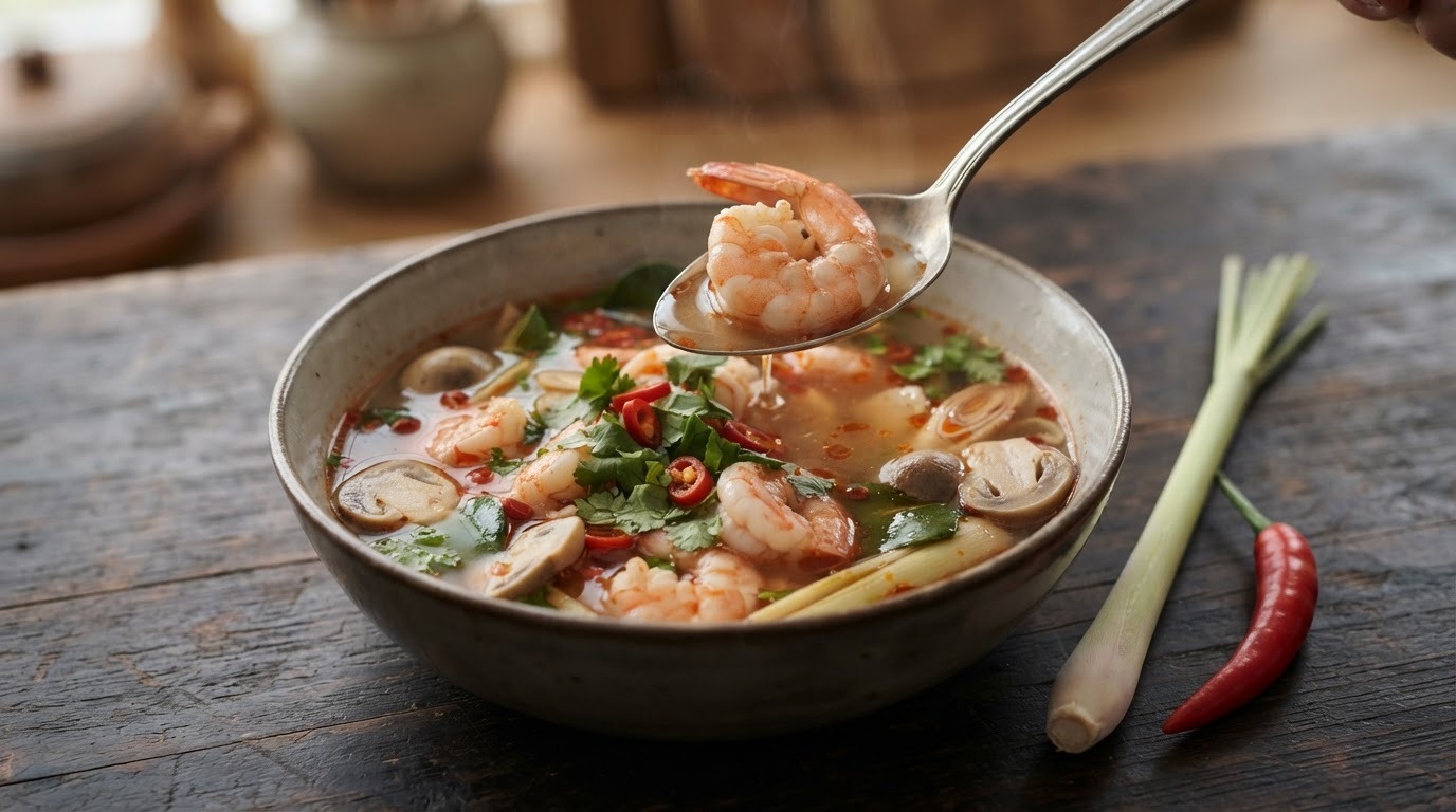 Tom Yam Koong (Thaise Garnalensoep)