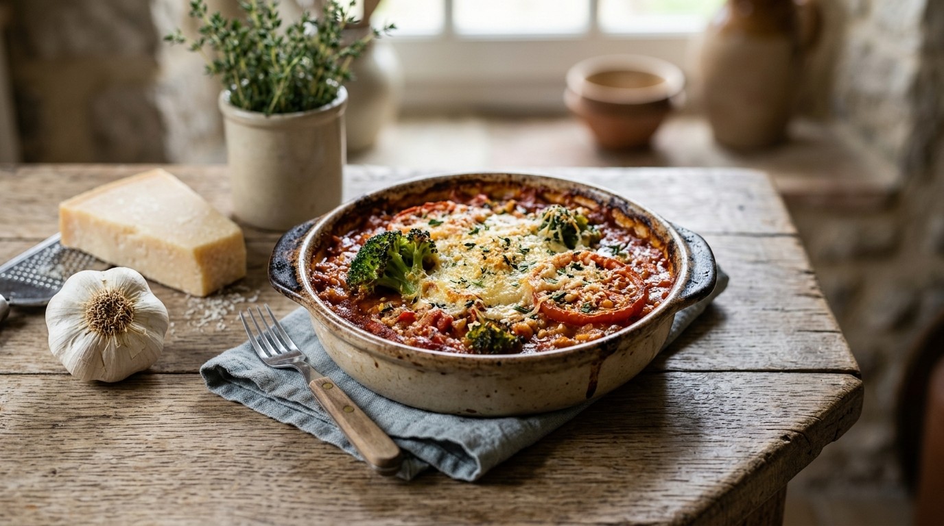 Tomaat Broccoli Schotel