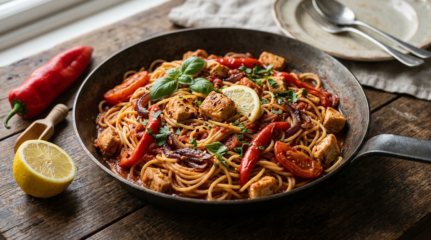 Tomaat en Kippasta recept Tomaat en Kippasta recept