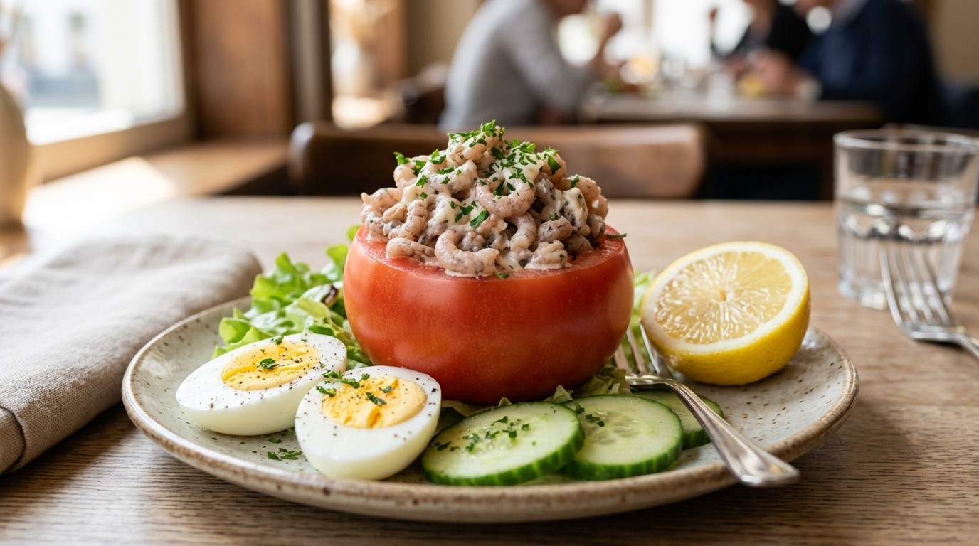 Tomaat met Grijze Garnalen recept Tomaat met Grijze Garnalen recept