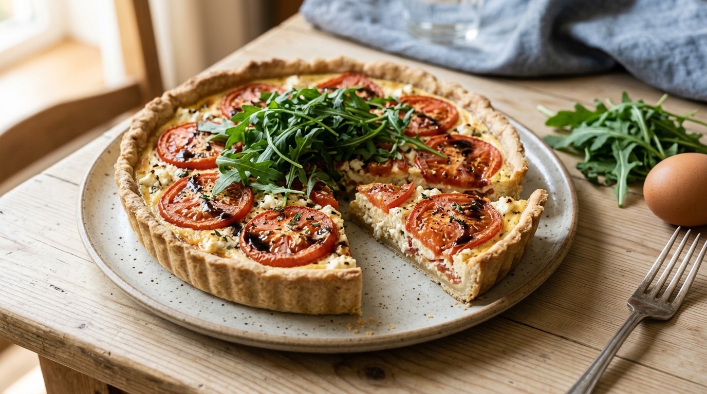 Tomaten en Geitenkaas Taartje