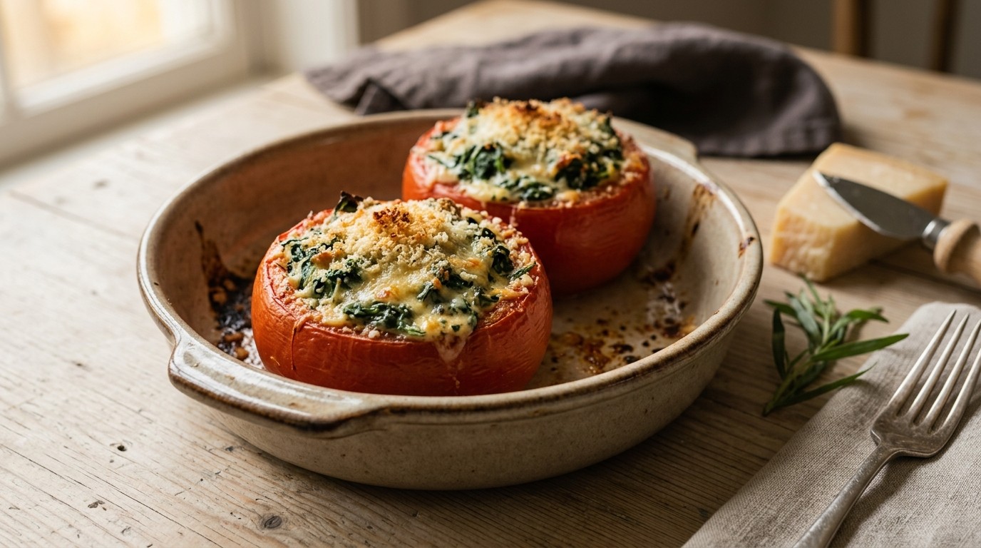 Tomaten Gevuld met Spinazie