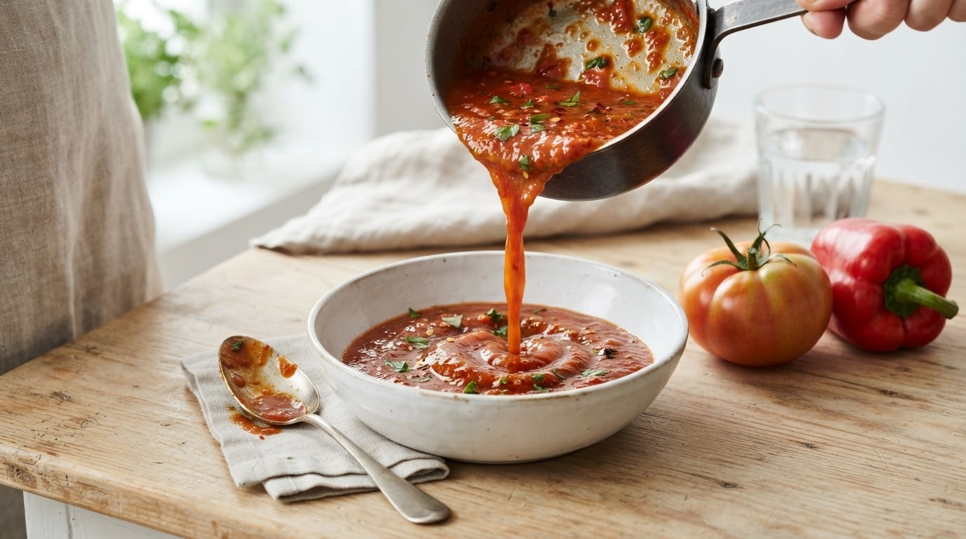 Tomaten Paprikasaus recept Tomaten Paprikasaus recept