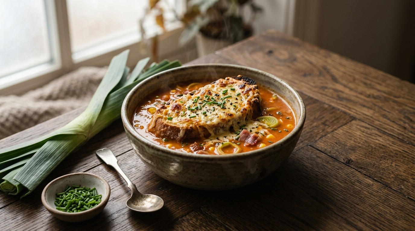 Tomatencrèmesoep au Gratin