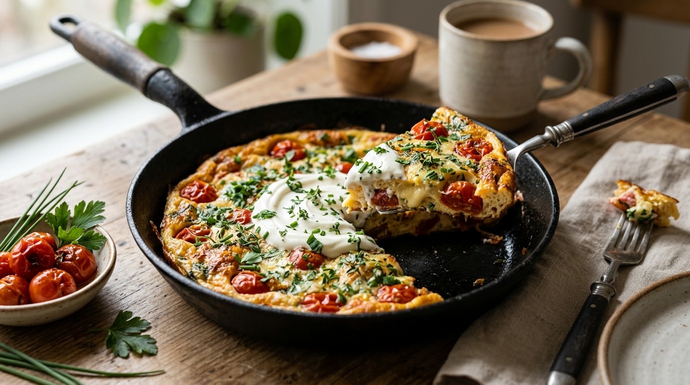Tomatenomelet met Verse Kruiden