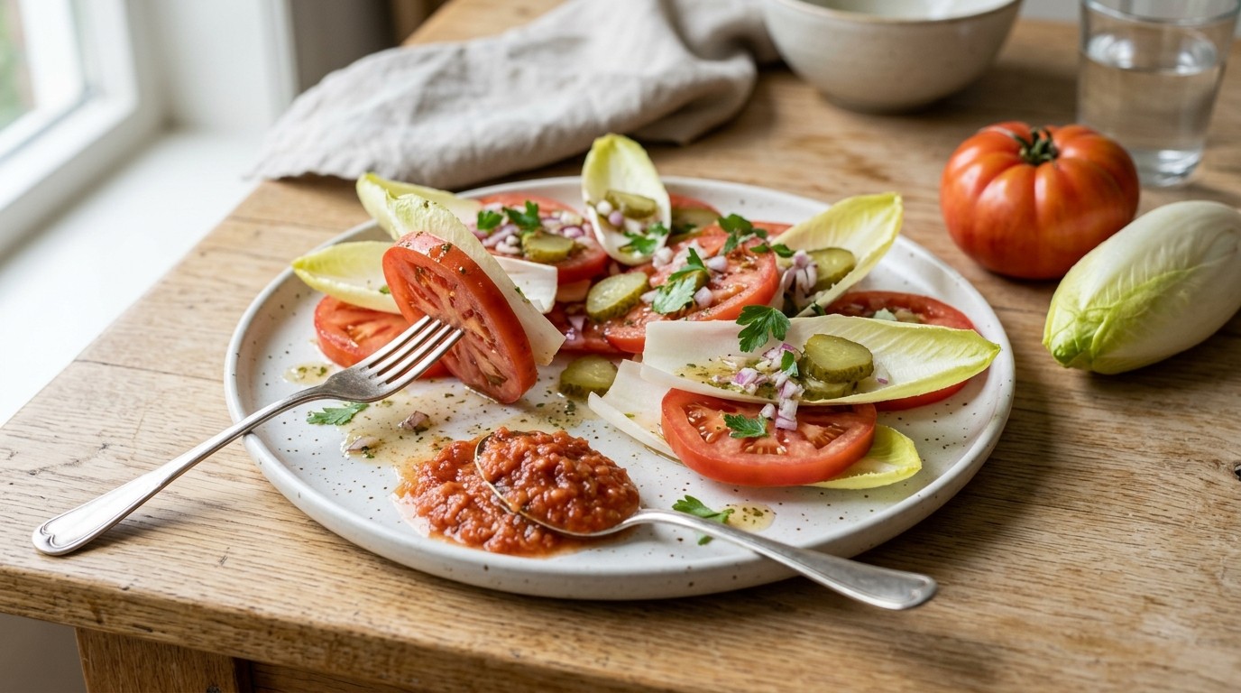 Tomatensalade a la Annette recept Tomatensalade a la Annette recept