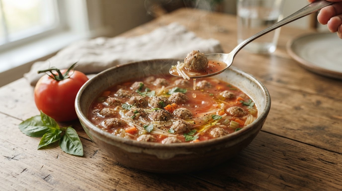 Tomatensoep met Ballen