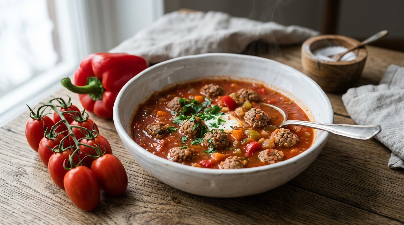 Tomatensoep met Balletjes