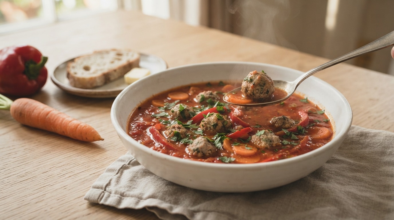 Tomatensoep met Balletjes