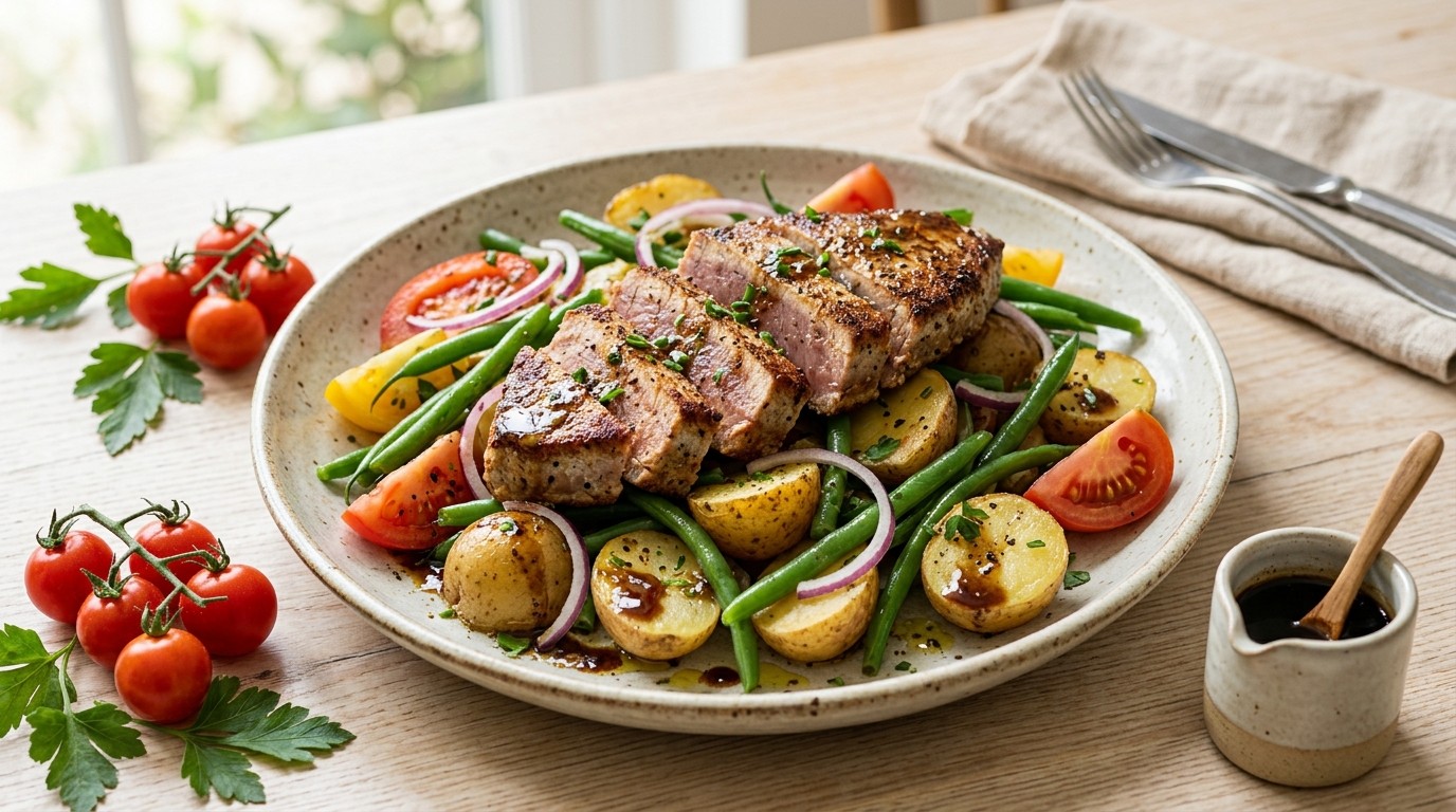 Tonijnsalade met Balsamicodressing