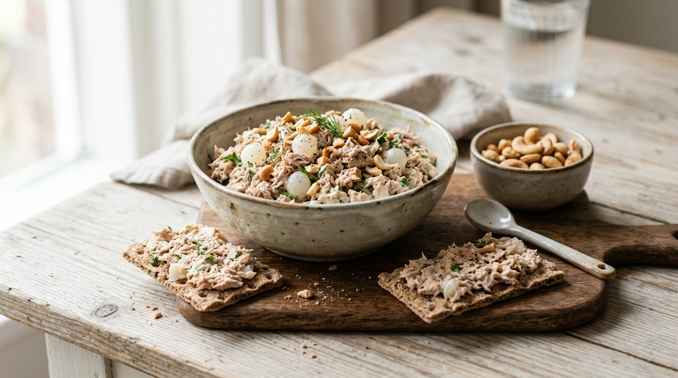 Tonijnsalade met Cashewnootjes recept Tonijnsalade met Cashewnootjes recept