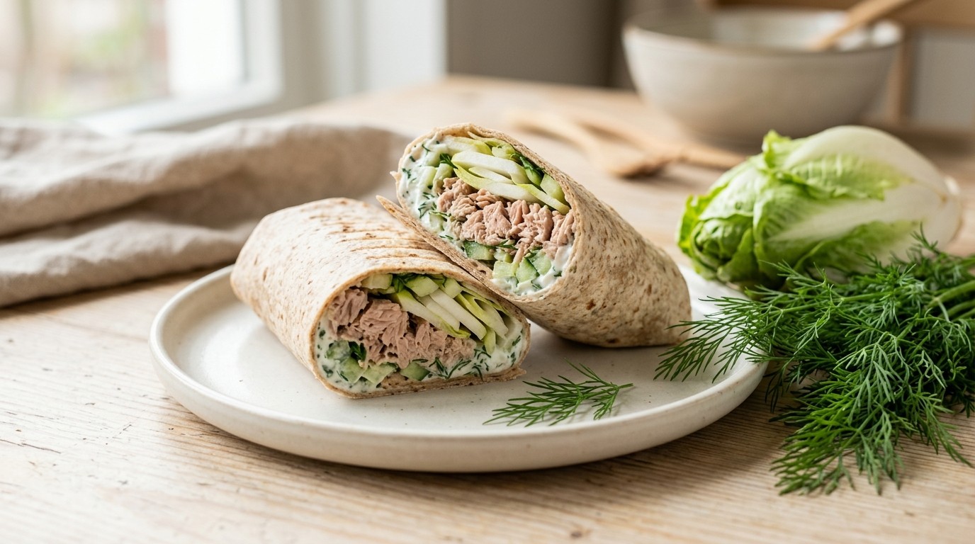 Tonijnwrap met Witlof