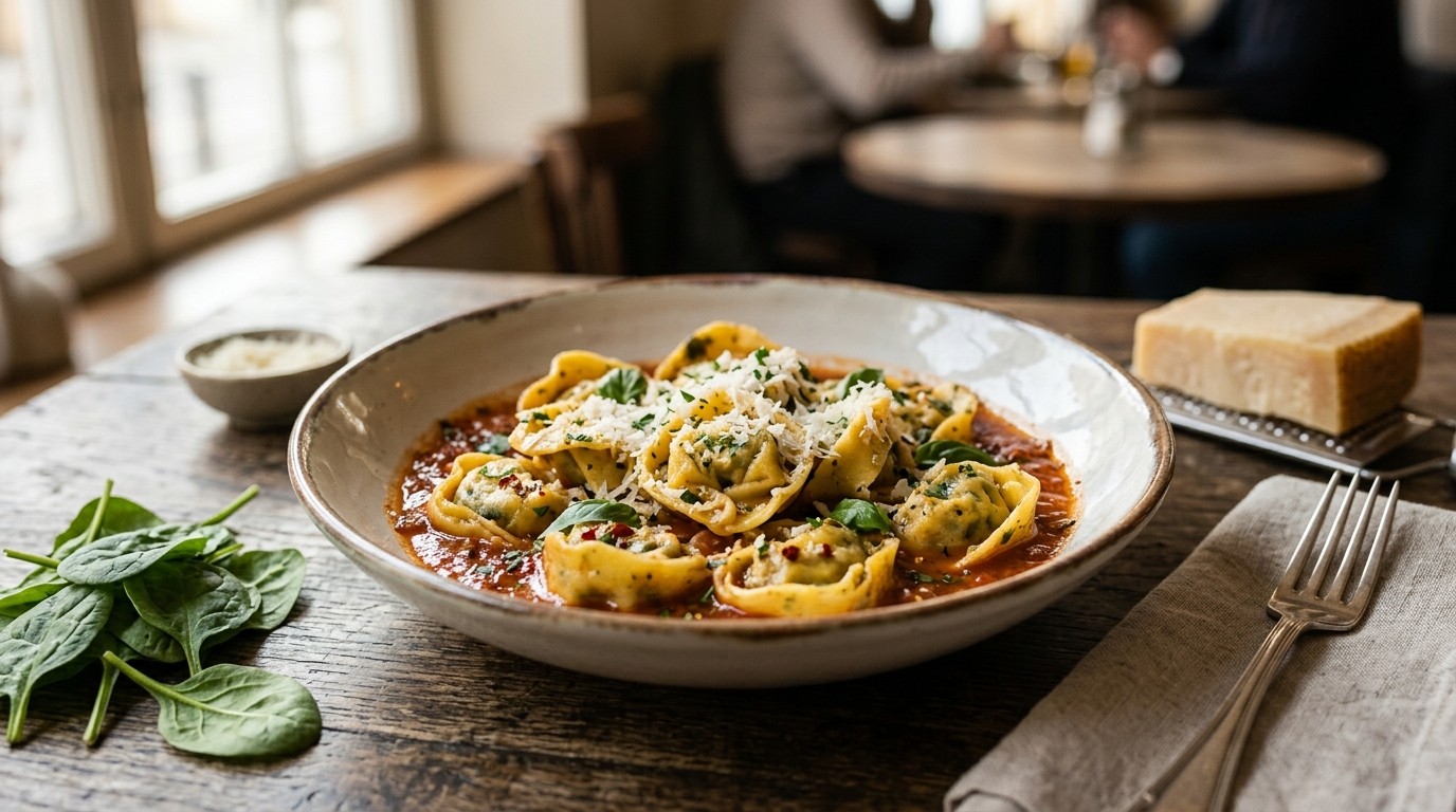 Tortellini met Spinazievulling