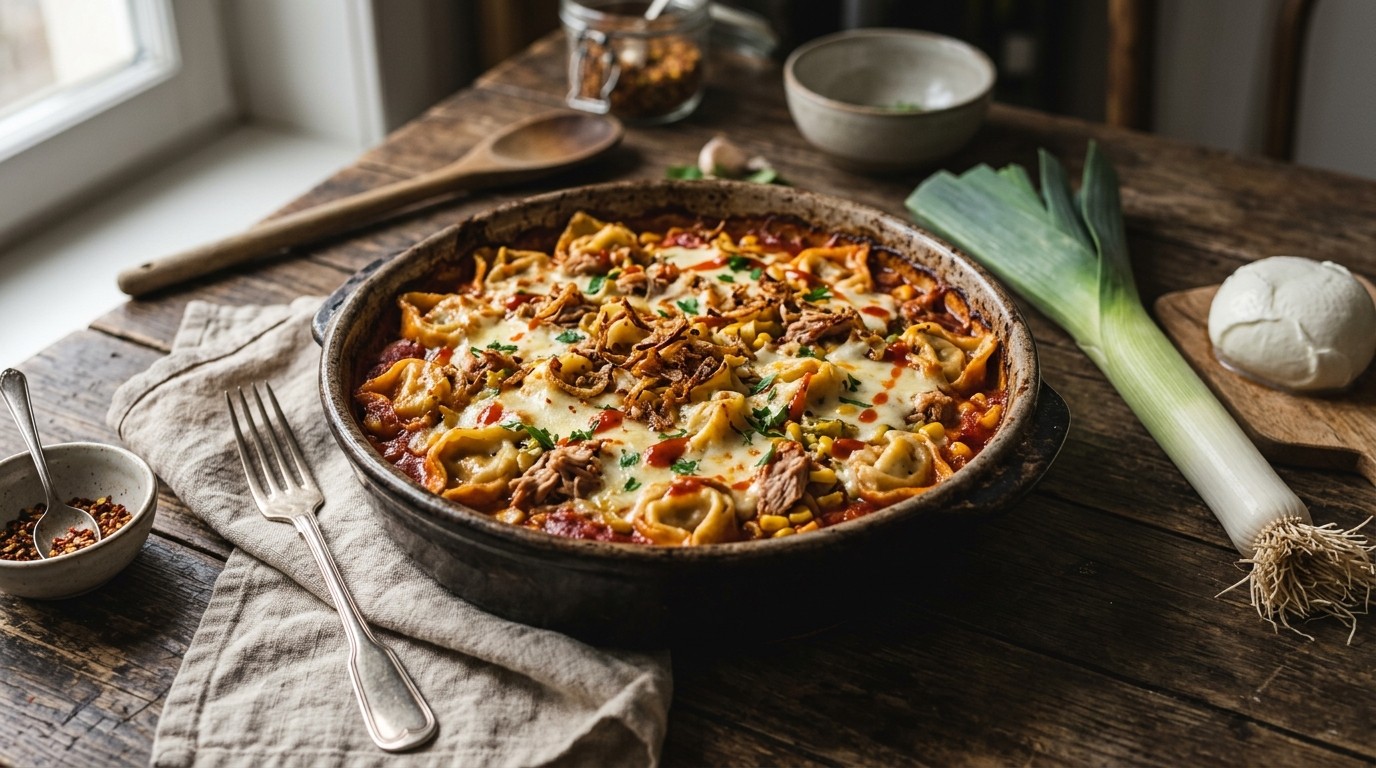 Tortellini met Tonijn en Mozzarella