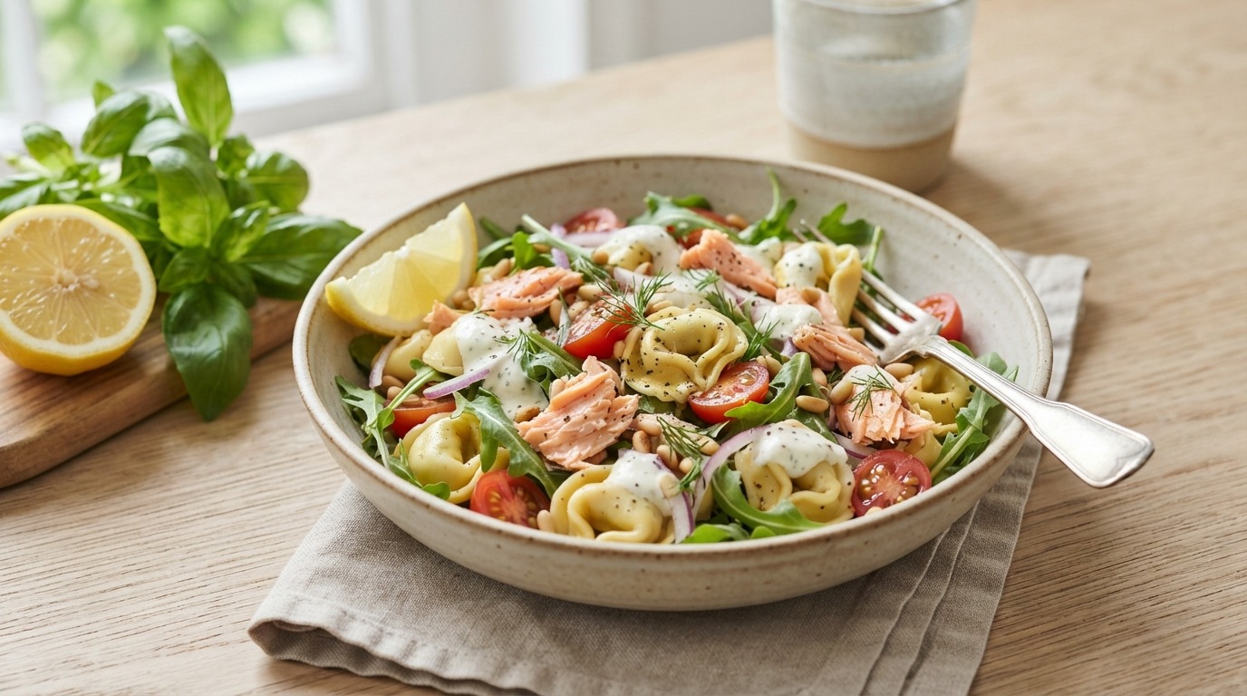Tortellinisalade met Zalm