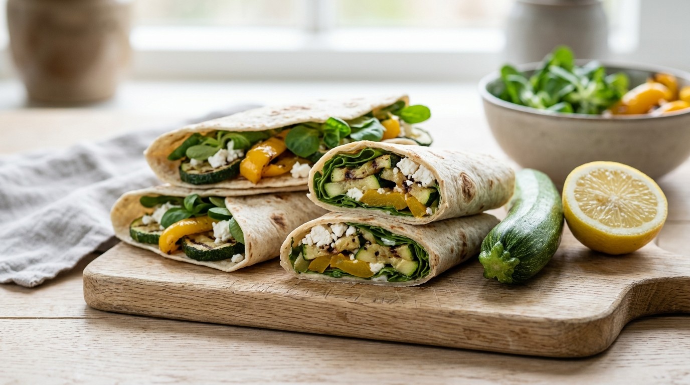 Tortilla met Groenten en Geitenkaas