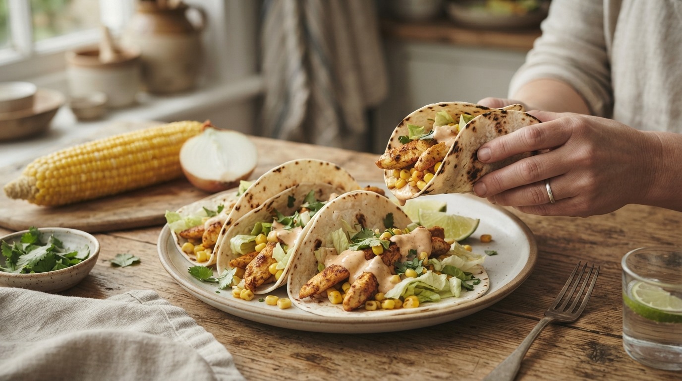Tortilla's met kip en Maïs