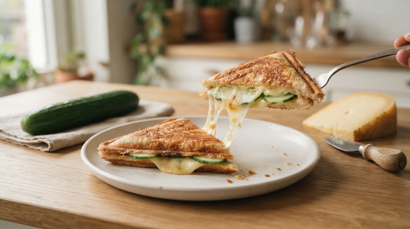 Tosti met Kaas en Komkommer