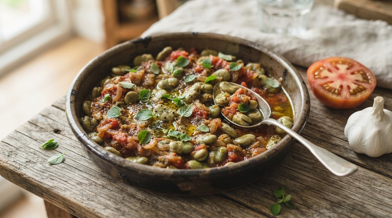 Tuinbonen met Tomaat recept Tuinbonen met Tomaat recept