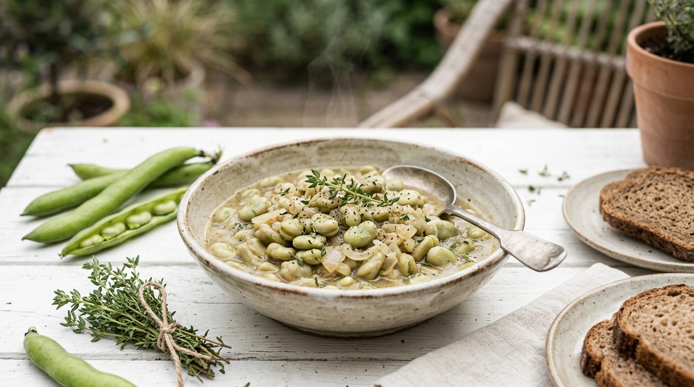Tuinbonenschotel met Thijm recept Tuinbonenschotel met Thijm recept