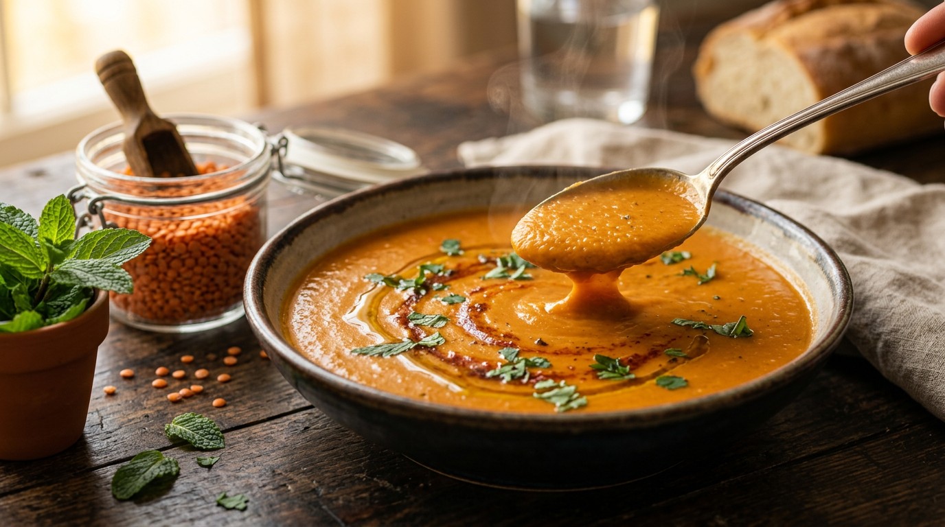 Turkse Rode Linzensoep recept Turkse Rode Linzensoep recept