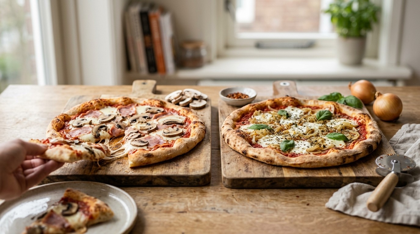Twee Verschillende Pizza's