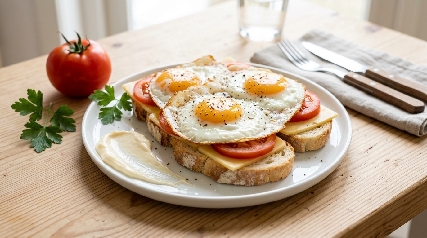 Uitsmijter Kaas-tomaat recept Uitsmijter Kaas-tomaat recept