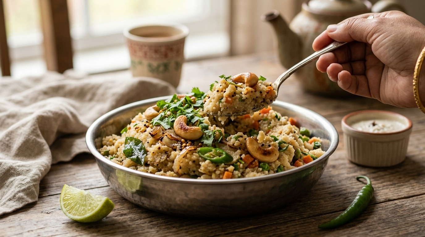 Uppama (kruidenpasta uit India)