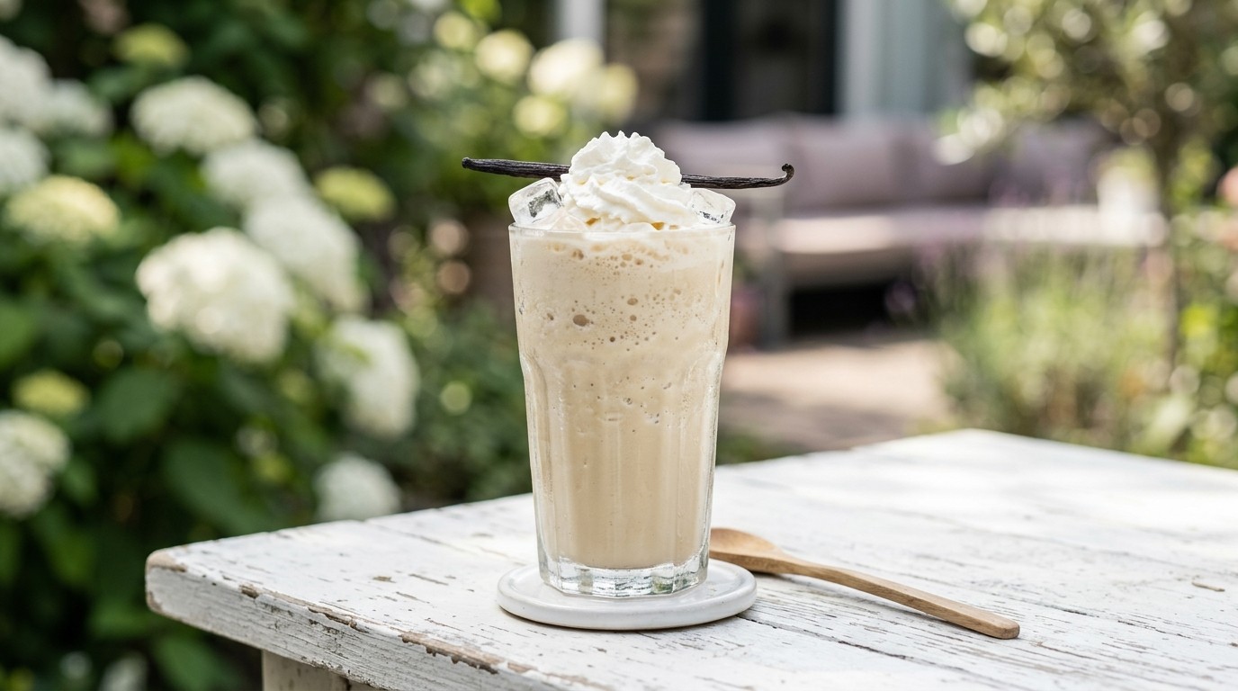 Vanille Ijsfrappuccino (gezond)