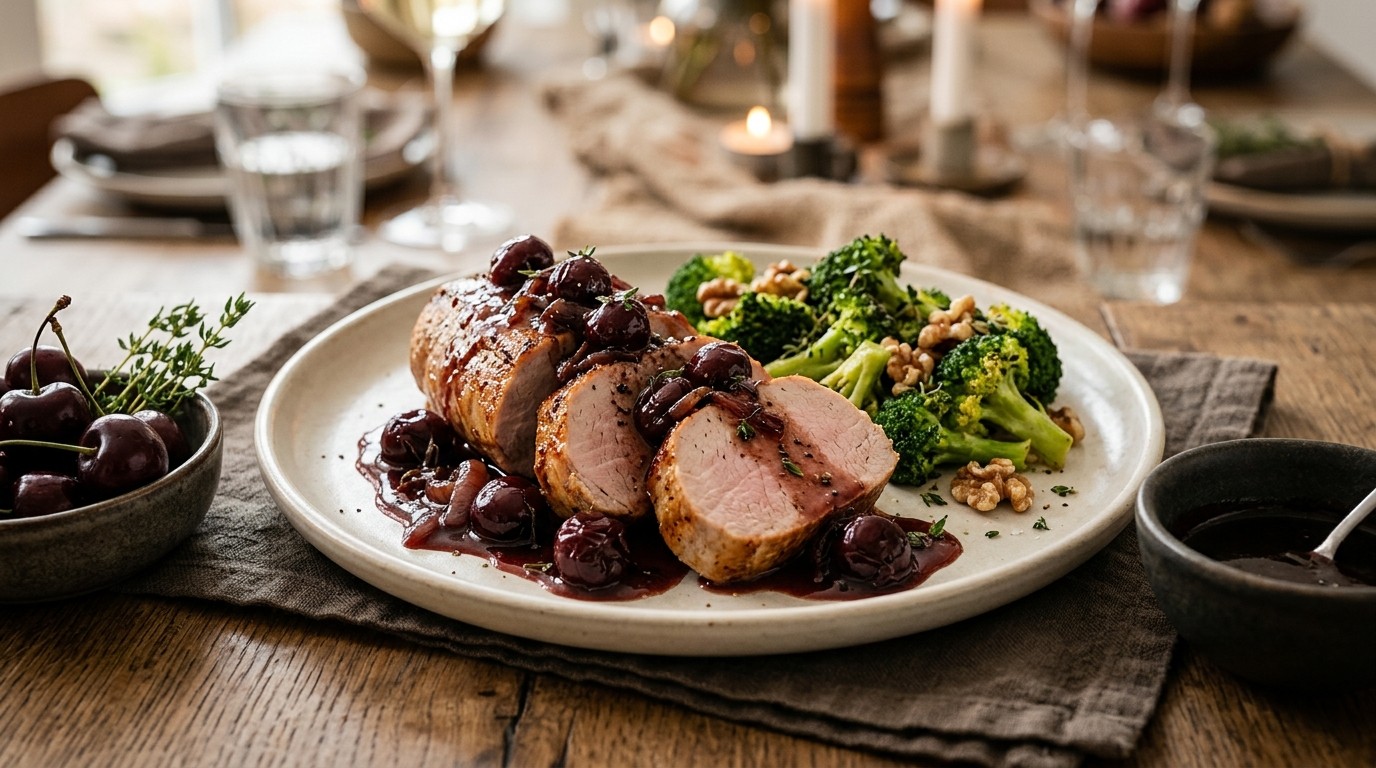 Varkensfilet met Balsamico Kersen