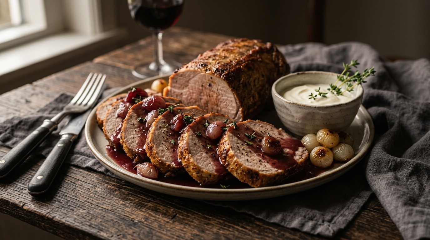 Varkensfilet met Port Saus