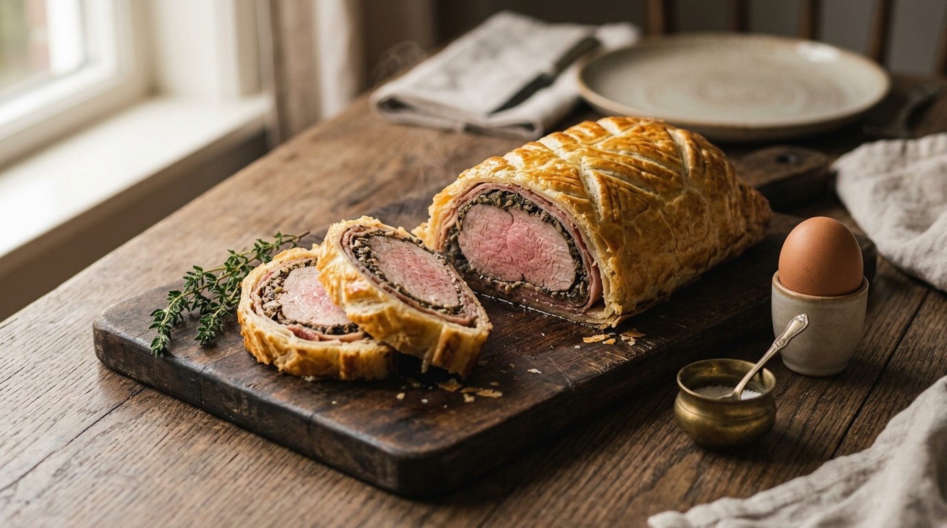 Varkenshaas in Bladerdeeg met Kastanje Champignons recept Varkenshaas in Bladerdeeg met Kastanje Champignons recept