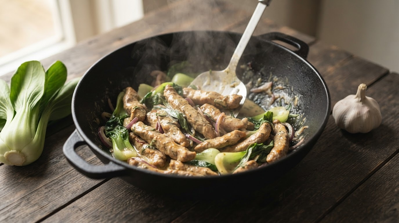 Varkenshaas in de wok