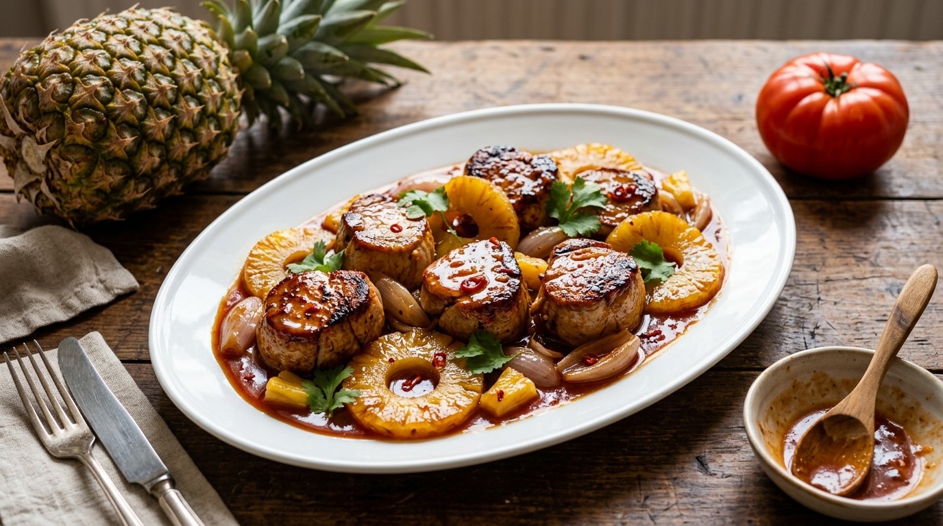 Varkenshaas met Zoetzure Saus
