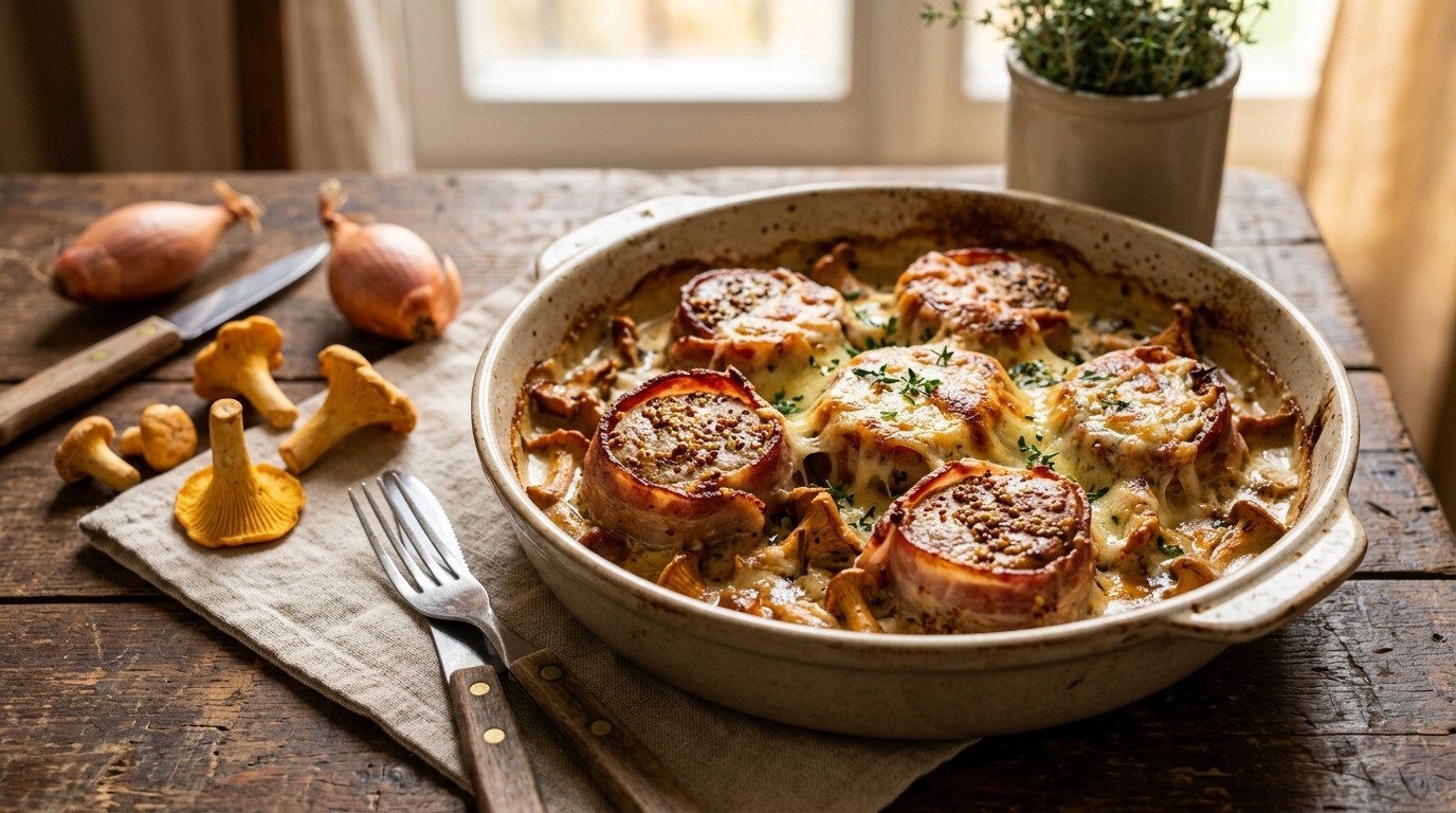 Varkensmedaillons met Bacon