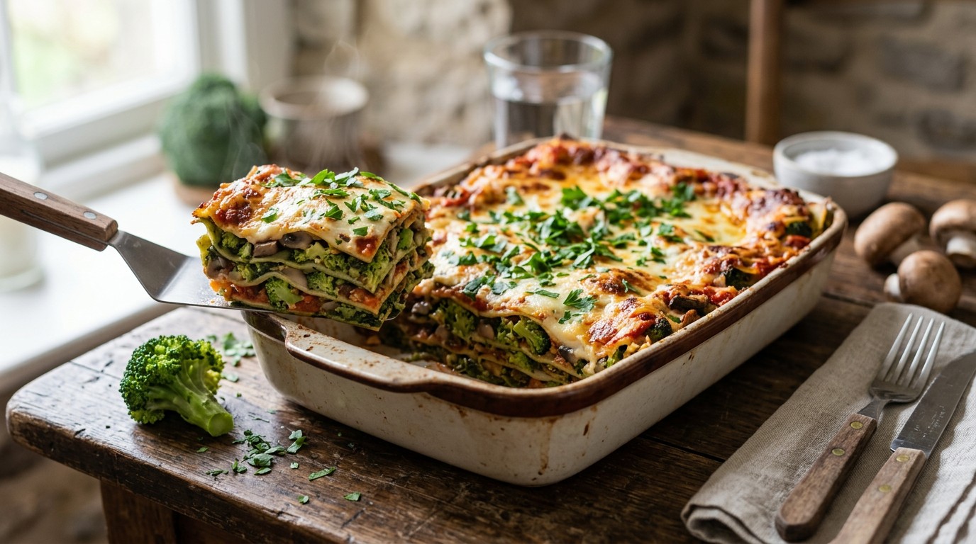 Vegetarische Lasagne met Groentesaus recept Vegetarische Lasagne met Groentesaus recept