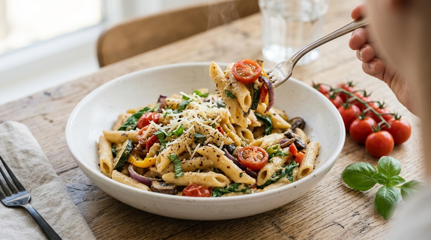 Vegetarische Pasta recept Vegetarische Pasta recept