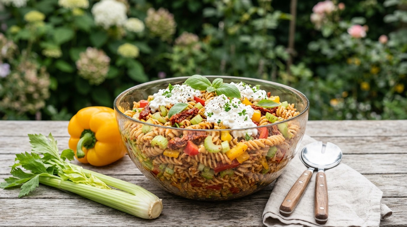 Vegetarische Pastasalade